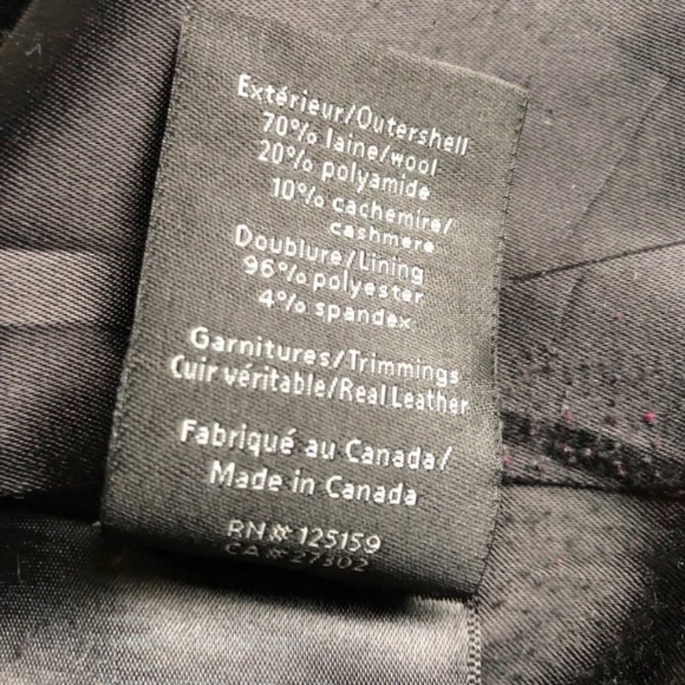 Mackage Wool and Cashmere Coat Size Large Black - Picture 13 of 15